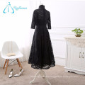 Latest Style New Design Lace Sashes Black Prom Dress